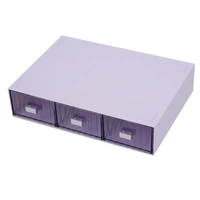 Rynx | Acrylic Pen Holder Storage Box Desktop Stationery Pen Box Office Transparent Large Capacity Drawer Makeup Organizer Cosmetics