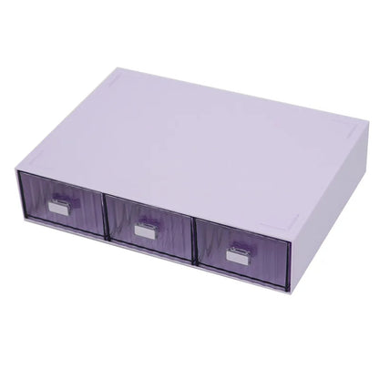 Rynx | Acrylic Pen Holder Storage Box Desktop Stationery Pen Box Office Transparent Large Capacity Drawer Makeup Organizer Cosmetics