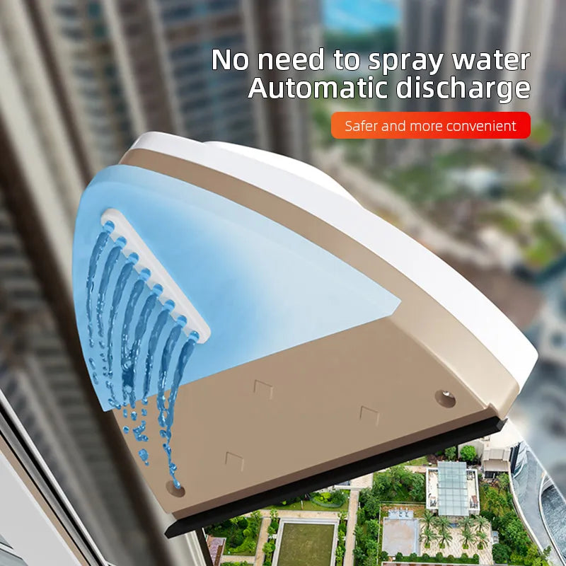 Rynx | Magnetic Double-Side Window Cleaner Brush - Automatic Water Discharge Wiper for Effortless Glass Window Cleaning