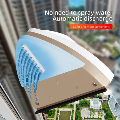 Rynx | Magnetic Double-Side Window Cleaner Brush - Automatic Water Discharge Wiper for Effortless Glass Window Cleaning