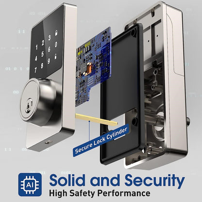 Rynx | Touchscreen Keyless Smart Shield Entry Door Lock
