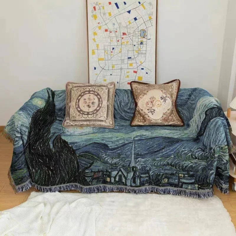 Rynx | Gogh-inspired Starry Night Art Blanket