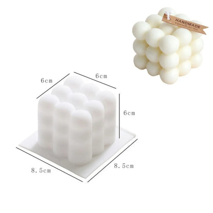 Rynx | 6 Cavity Large Bubble Silicone Mold – Candle, Mousse Cake, Chocolate, & Aromatherapy Soap Making Supplies for Home Decor