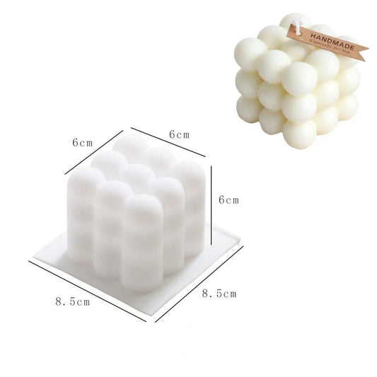 Rynx | 6 Cavity Large Bubble Silicone Mold – Candle, Mousse Cake, Chocolate, & Aromatherapy Soap Making Supplies for Home Decor