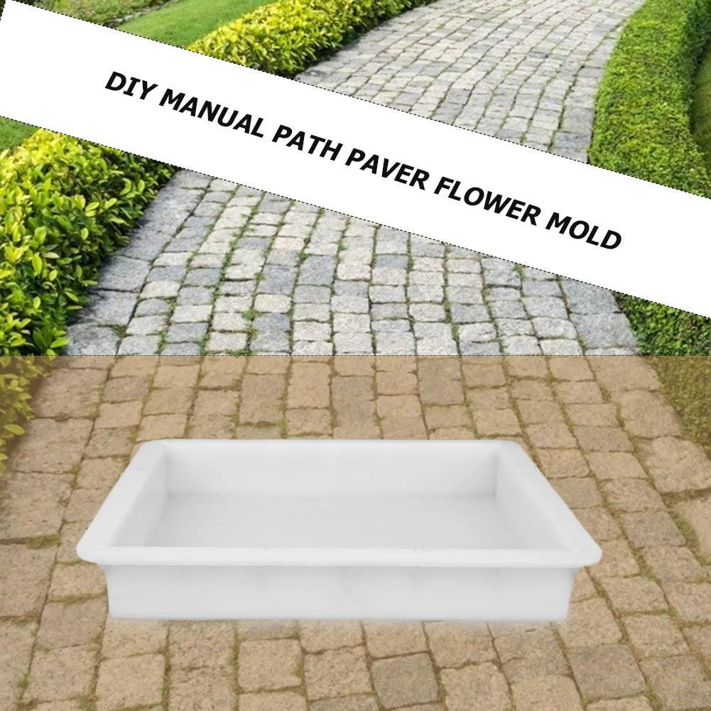 Rynx | DIY Plastic Tile Mold for Garden Paths - Heavy Cement Stepping Stone Maker