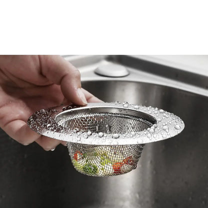 Rynx | Stainless Steel Kitchen Sink Strainer - Anti-Blocking Funnel, Hair Catcher for Basin, Floor Drain and Dishwasher