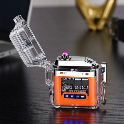 Rynx | One Piece Upgrade USB Charging Lighter with COB Lighting - Waterproof Arc Lighter and Flashlight Combo