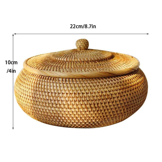 Rynx | Elegant handwoven rattan storage chest - Stylish organizer for any room
