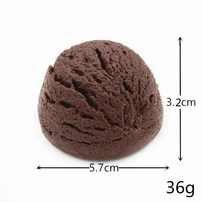 Rynx | Life-like resin ice cream cone model - Realistic fake dessert decoration for photography and home decor