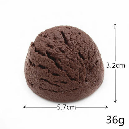 Rynx | Life-like resin ice cream cone model - Realistic fake dessert decoration for photography and home decor