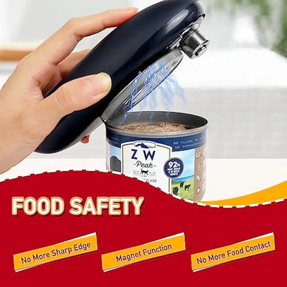 Rynx | Automatic Electric Can Opener - Hands-Free, One-Touch Portable Kitchen Tool for Jar and Bottle Opening, Convenient Opener Gadget