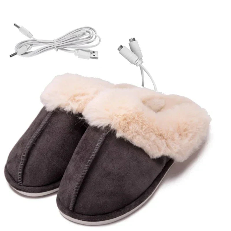 RYNX | Heated Slippers - Luxury Heated Plush Slippers for Relaxation this Winter