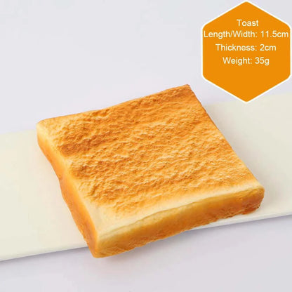 Rynx | Lifelike Toast Bread Dough Donut Model - Perfect Faux Food for Bakery Displays and Kitchen Aesthetics