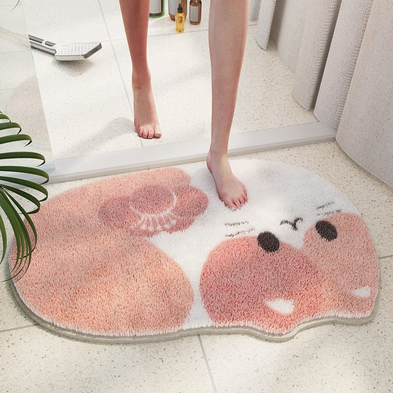 Rynx | Plush Doormat Cat Shape Rug