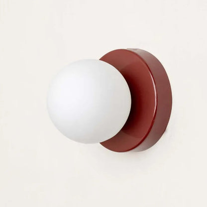 Rynx | LumiGlobe - Modern wall lamp with glass block in Mid-Century style