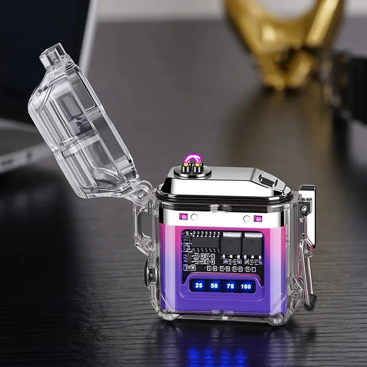 Rynx | One Piece Upgrade USB Charging Lighter with COB Lighting - Waterproof Arc Lighter and Flashlight Combo
