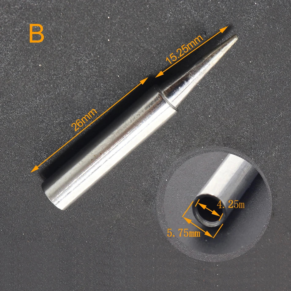 Rynx | 10pcs 900M Soldering Iron Tips Set | Internal Heated Welding Nozzle | Lead-Free Solder Heads for Solder Irons