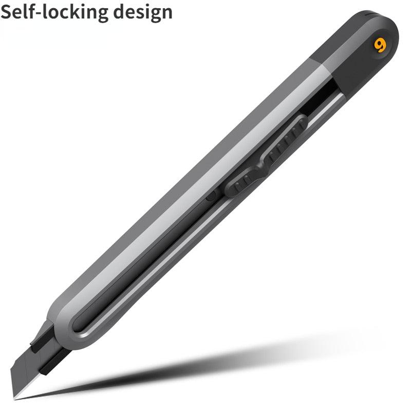 Rynx | Deli Black SK2 Steel Utility Knife: The ultimate solution for precise cutting