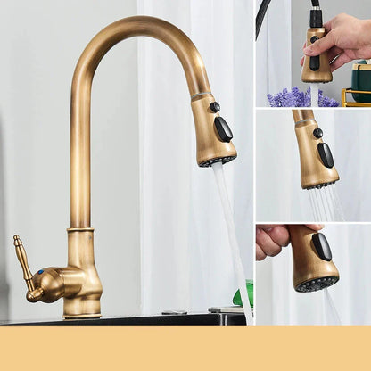 RYNX | Vintagetap – Antique Kitchen Faucet In Brass