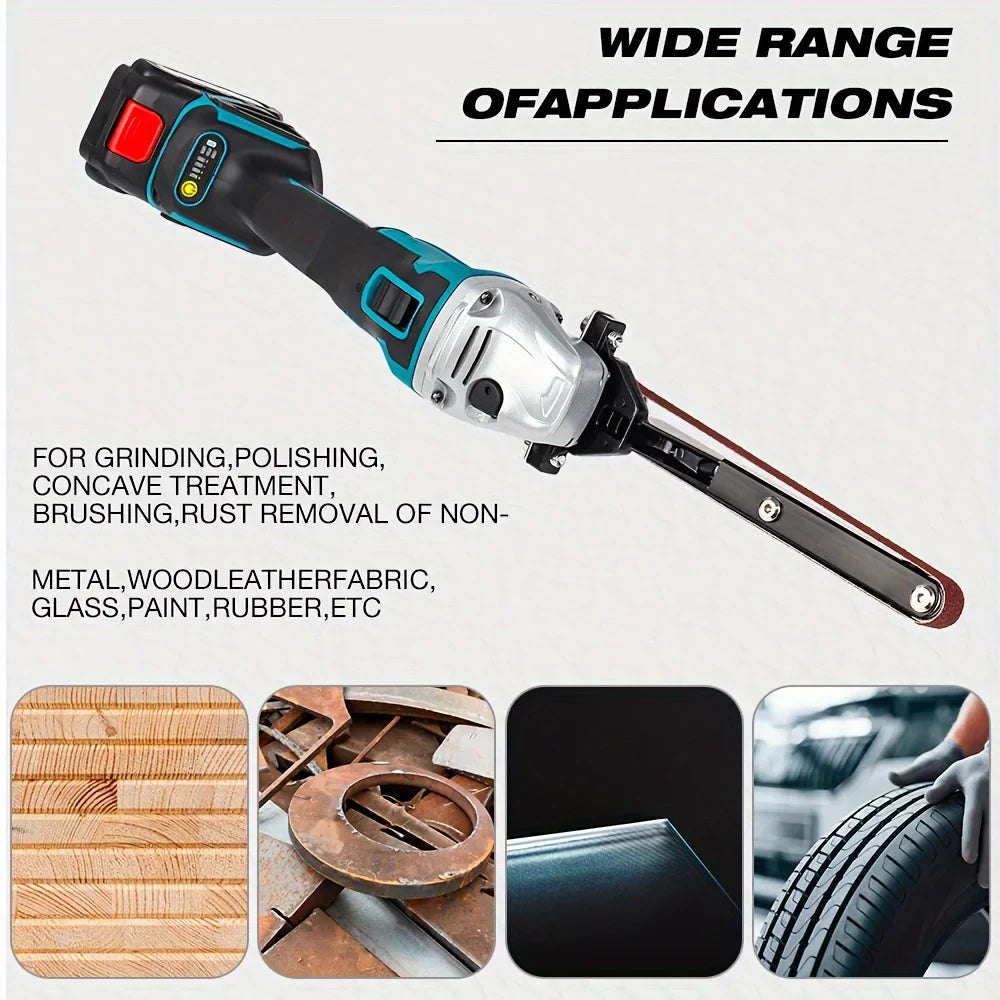 Rynx | 6/10PCS Sander Angle Grinder Accessory - Modified Belt Sander for Woodworking Trimming & Polishing - Fits 100/115/125 Angle Grinder