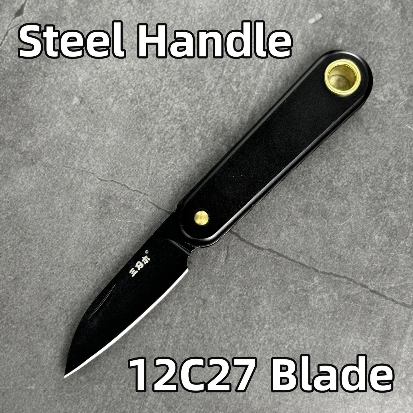 Rynx | SANRENMU 325S Pocket Folding Knife - Mini Key Outdoor Multi-Purpose Knife with 12C27 Blade and G10 Handle