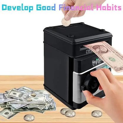 Rynx | Electronic Piggy Bank with Automatic Mini Safe, Password Lock, and Coin Counter – The Ultimate Child's Gift!