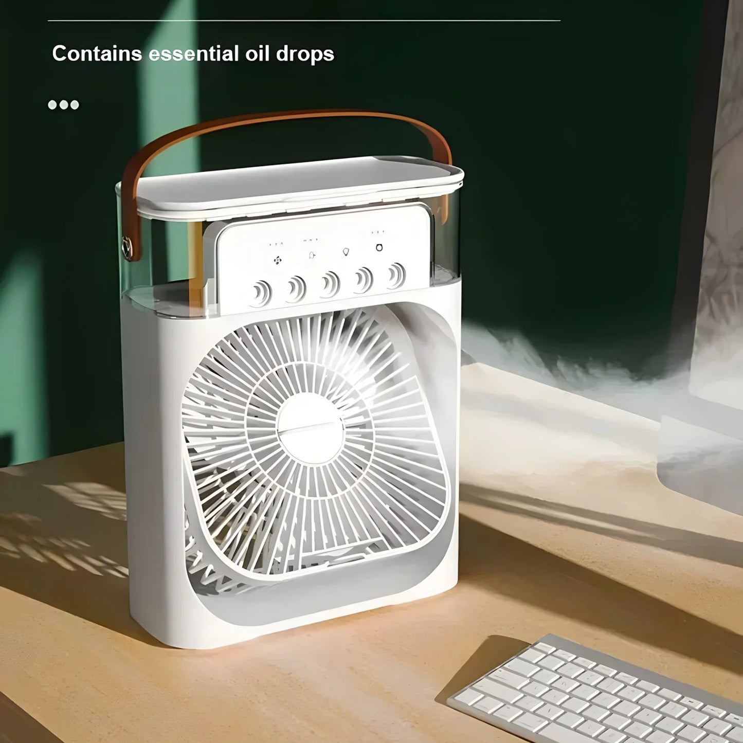 Rynx | AirCooler Pro 3-in-1 Fan, Air Conditioning and Humidifier with 7-Color LED Light