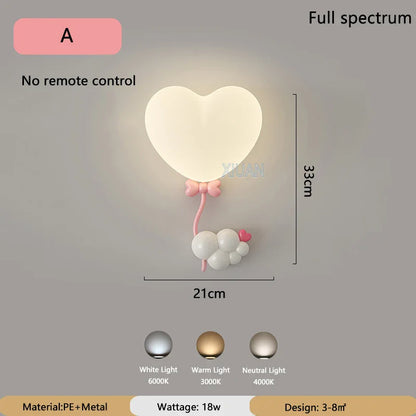 Rynx | LoveLight - Pink Crown Sky Heart Design LED Bed Lamp