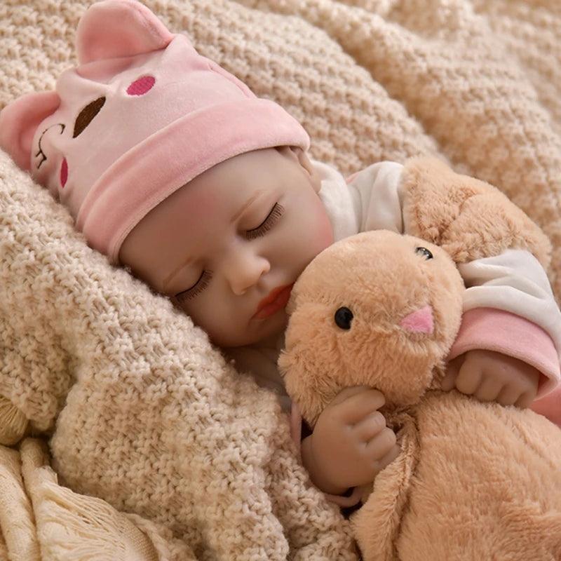 Rynx | 16-Inch Life-Like Reborn Baby Girl Doll - Realistic Full Vinyl Body with Outfit, Ideal for Gifts and Collectors