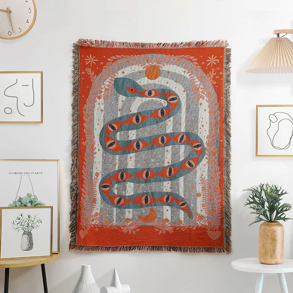 Rynx | Serpent Woven Blanket