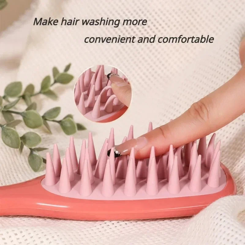 Rynx | Sale Silicone Scalp Massage Comb Shampoo Brush Hair Washing Brush Head Massager Bath Brush Body Scrubber Hair Accessories