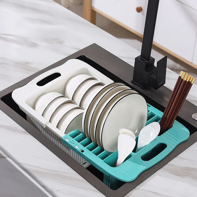 Rynx | Efficient Kitchen Retractable Dish Drain Rack