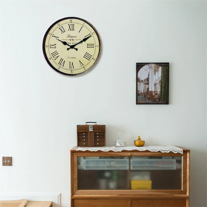 Rynx | Wall Clock - Classic French Design - Silent Quartz Movement