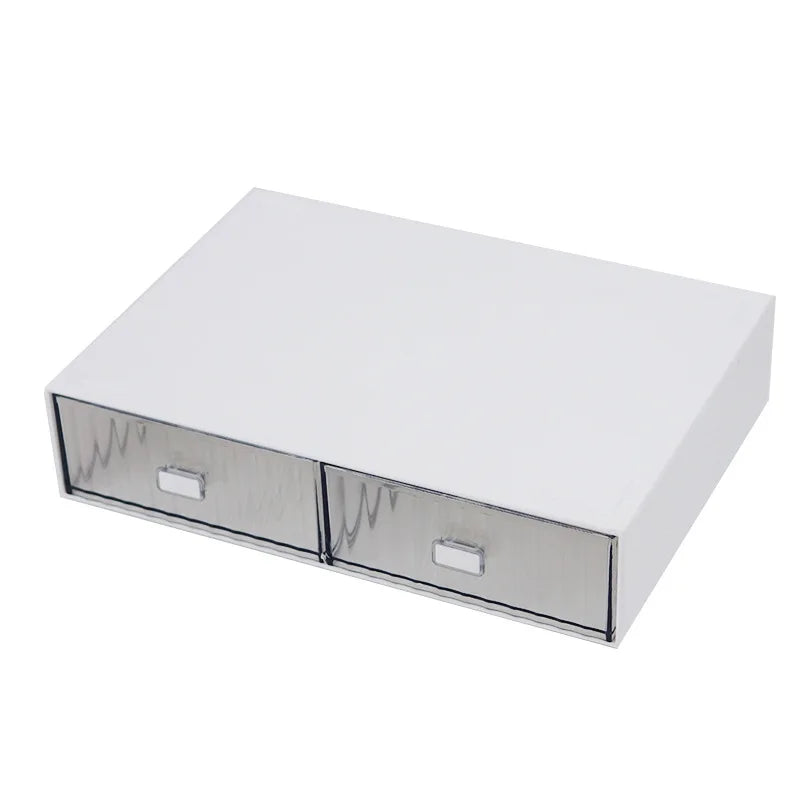 Rynx | Acrylic Pen Holder Storage Box Desktop Stationery Pen Box Office Transparent Large Capacity Drawer Makeup Organizer Cosmetics