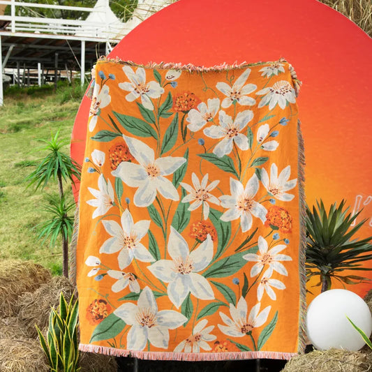Rynx | Boho Garden Flower Blanket