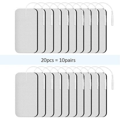 Rynx | Therapeutic TENS Electrode Pads with Conductive Gel - Muscle Stimulator Massage Patches for Physiotherapy Relief & Pressure Pulse Therapy