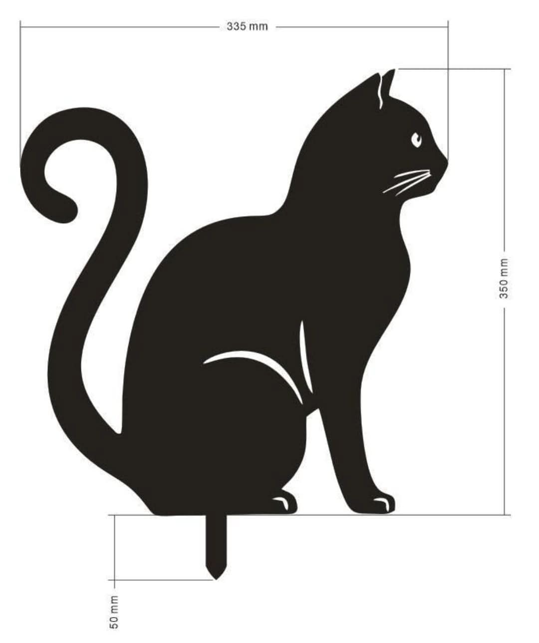Rynx | Cat Metal Garden Decoration