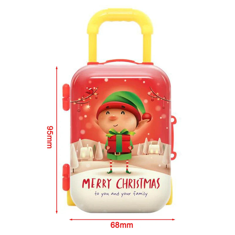 Rynx | Festive Charms in a Box: Christmas Metal Tinplate Mini Suitcase - Your All-in-One Holiday Organizer!