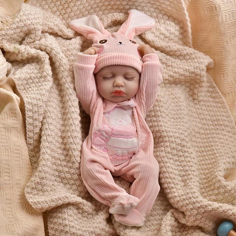 Rynx | 16-Inch Life-Like Reborn Baby Girl Doll - Realistic Full Vinyl Body with Outfit, Ideal for Gifts and Collectors
