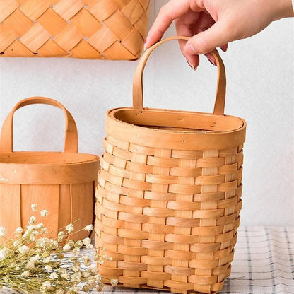 Rynx | Woven Bamboo Wall Baskets for Elegant Plant and Flower Arrangements