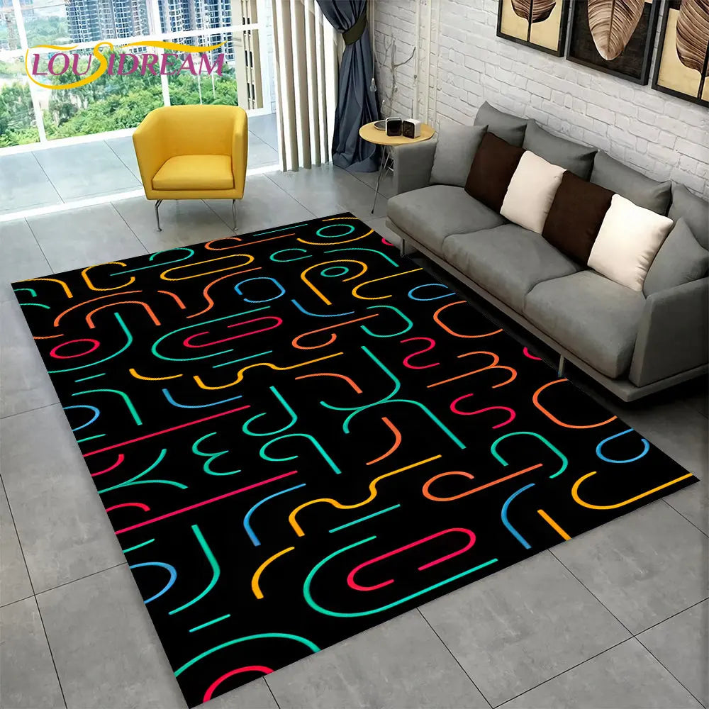 Rynx | Alex 3D Gamer Playmat Carpet - Large Non-Slip Carpet for Kids & Living Room
