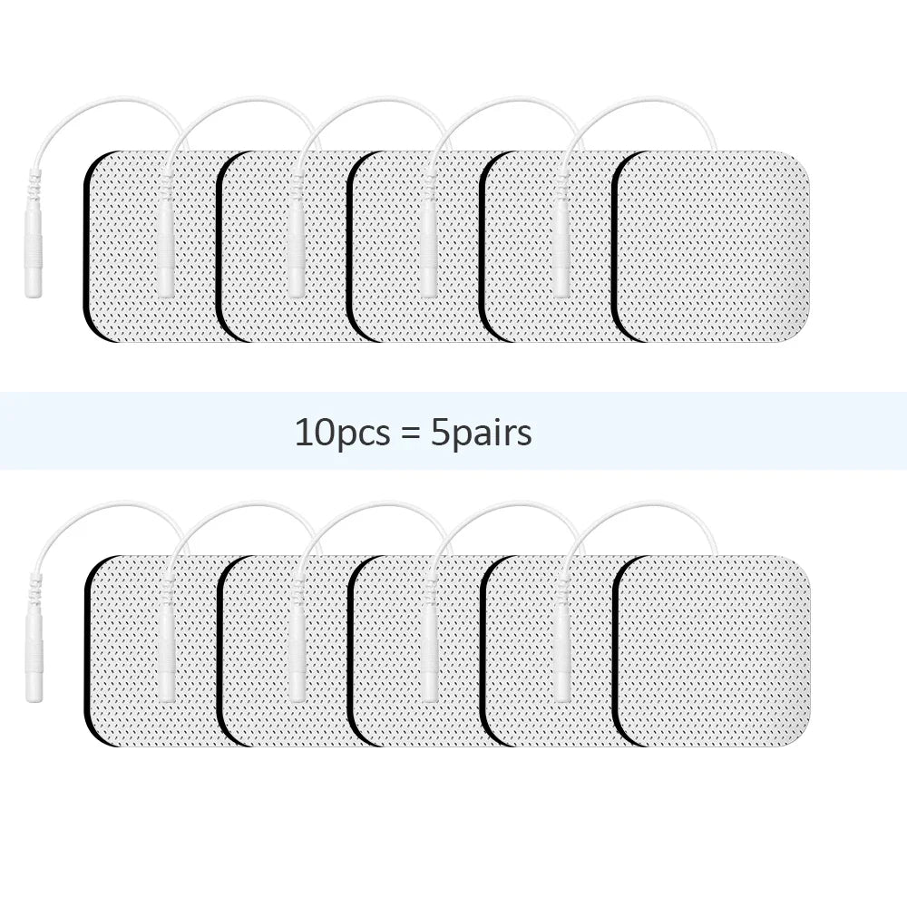 Rynx | Therapeutic TENS Electrode Pads with Conductive Gel - Muscle Stimulator Massage Patches for Physiotherapy Relief & Pressure Pulse Therapy