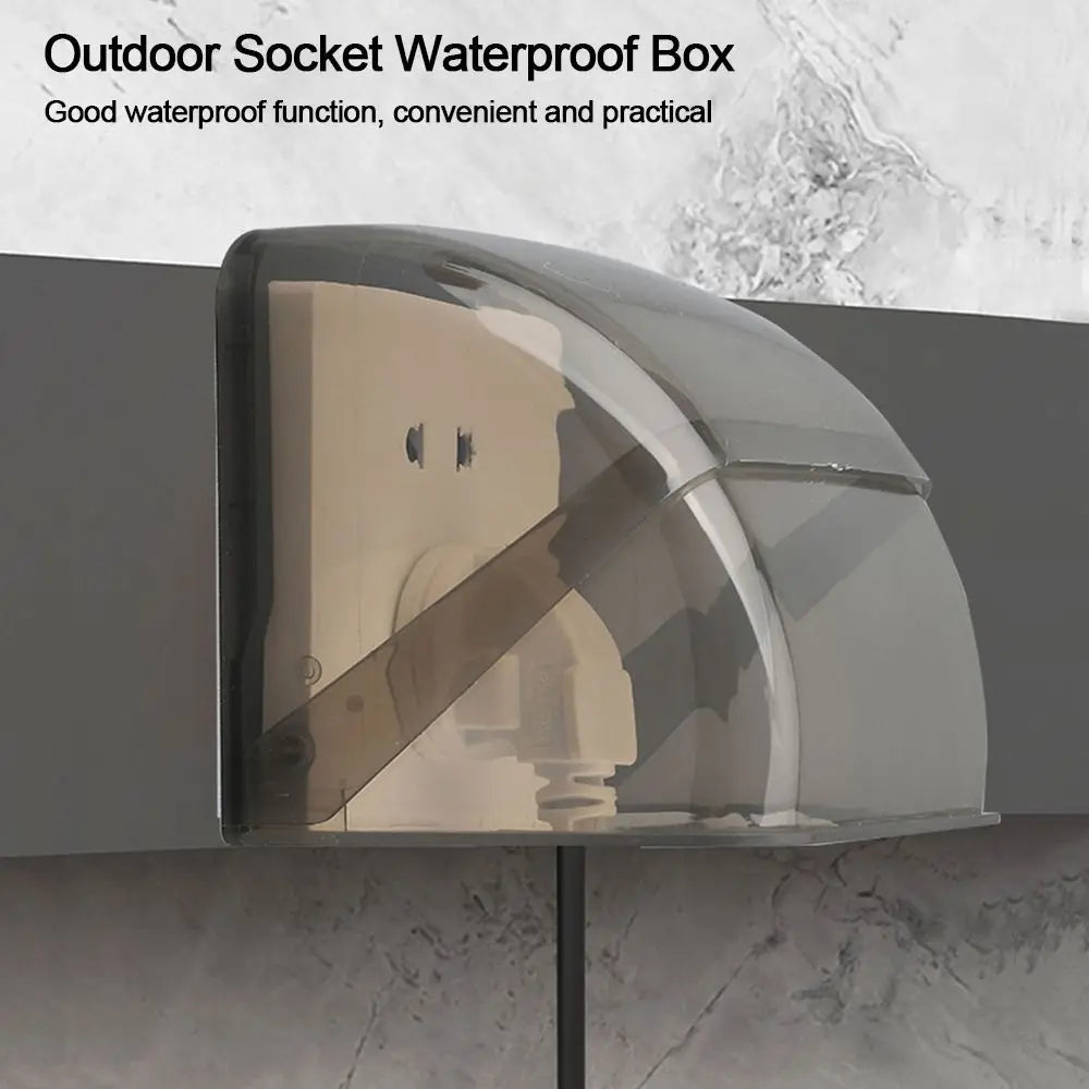 Rynx | 1Pcs Waterproof Electric Plug Cover: 86 Type Outdoor Socket Rainproof Box for Charging Pile, Socket, and Switch Protection