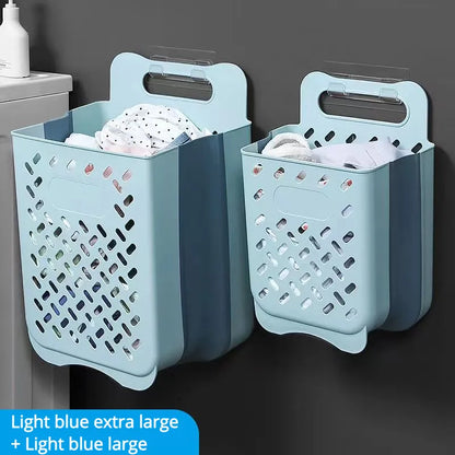Rynx | Space-Saving Wall-Mounted Folding Laundry Basket - Your Household Laundry and Bathroom Organizer