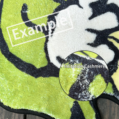 Rynx | Cute Hedgehog Brown Carpet Digital Printing Technology Simple Housewarming Gift Handcrafted Non-slip Decorative Rug