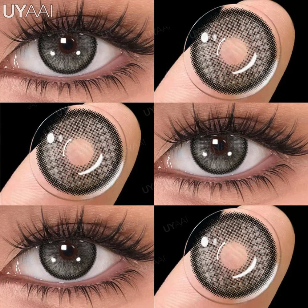 Rynx | 1 Pair Multi Contacts for Women y2k Korean Style Fashion Eye Lenses Blue Eye Color Contact Lens Purple Lenses Gray Natural Lens