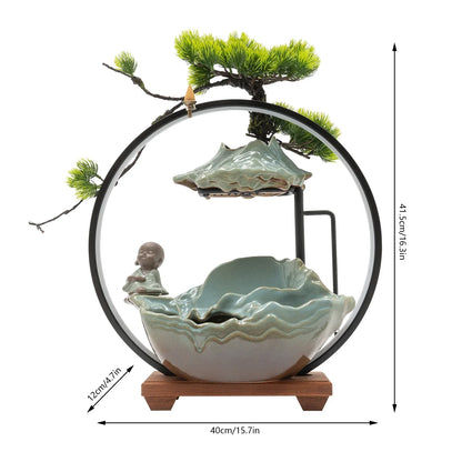 Rynx | Waterfall Fortune LED Incense Burner Zen Decor