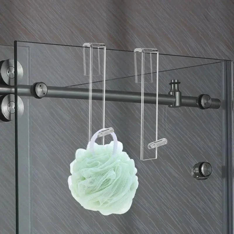 Rynx | Frameless Acrylic Shower Door Organizer - Effortless Installation Without Drill Required