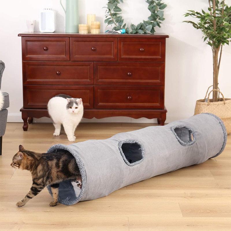 Rynx | Interactive Peekaboo Pet Tunnel with Cute Ball - Engaging Play Adventure for Your Furry Companions