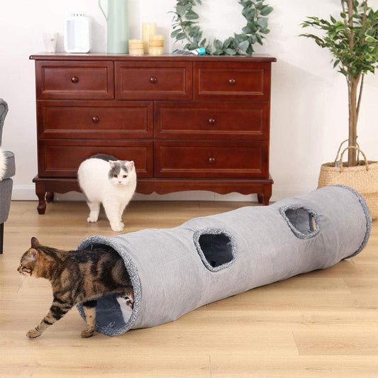 Rynx | Interactive Peekaboo Pet Tunnel with Cute Ball - Engaging Play Adventure for Your Furry Companions